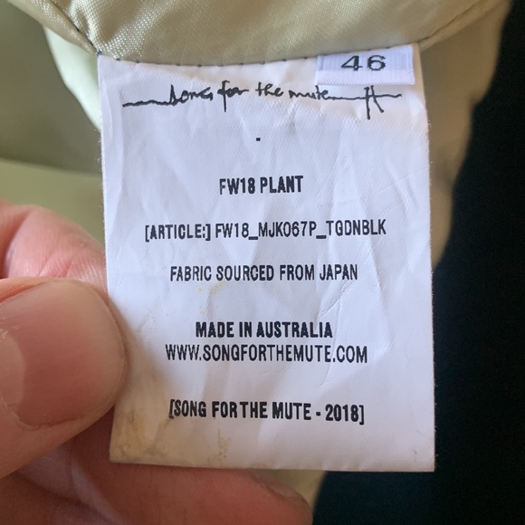 Like new Song For The Mute back patch zipper bomber - Picture 10 of 11